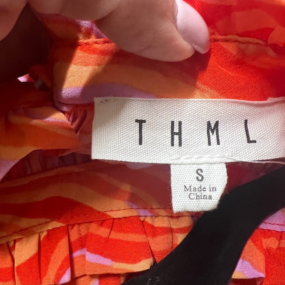THML Lesley Flutter Sleeve Top Size S - Picture 5 of 6